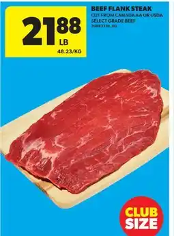 Real Canadian Superstore BEEF FLANK STEAK offer