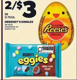 Loblaws HERSHEY'S SINGLES offer