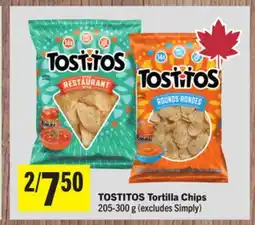 Foodland TOSTITOS Tortilla Chips offer