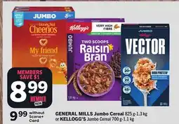 Foodland GENERAL MILLS Jumbo Cereal 825 g-1.3 kg or KELLOGG'S Jumbo Cereal 700 g-1.1 kg offer
