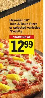 Foodland Hawaiian 14 Take & Bake Pizza offer