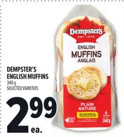 Metro DEMPSTER'S ENGLISH MUFFINS offer