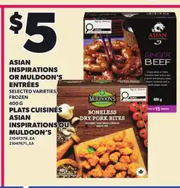 Independent Grocer ASIAN INSPIRATIONS OR MULDOON'S ENTRÉES offer