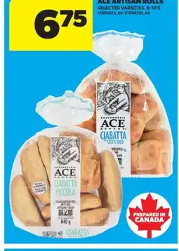 Real Canadian Superstore ACE ARTISAN ROLLS, 6-10'S offer