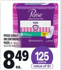Metro POISE ADULT INCONTINENCE PADS offer