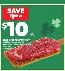 Loblaws BEEF BRISKET PORTION offer