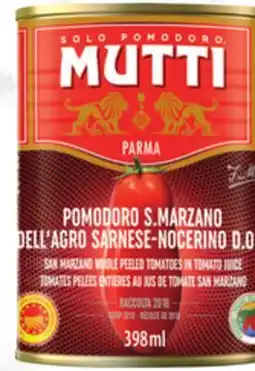 Metro MUTTI SAN MARZANO PEELED TOMATOES offer