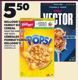 Independent Grocer KELLOGG'S FAMILY SIZE CEREAL offer