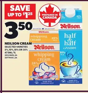 Loblaws NEILSON CREAM offer
