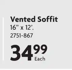 Home Hardware Aluminum Siding Accessories Vented Soffit offer