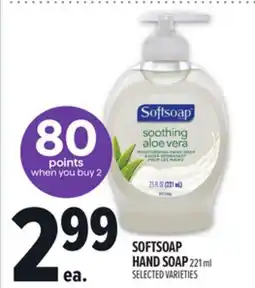 Metro SOFTSOAP HAND SOAP offer