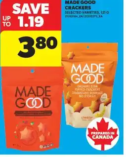 Real Canadian Superstore MADE GOOD CRACKERS offer