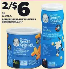 Loblaws GERBER PUFFS OR LIL' CRUNCHIES offer