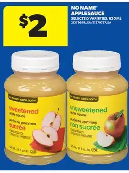 Real Canadian Superstore NO NAME APPLESAUCE offer