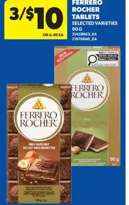 Real Canadian Superstore FERRERO ROCHER TABLETS offer