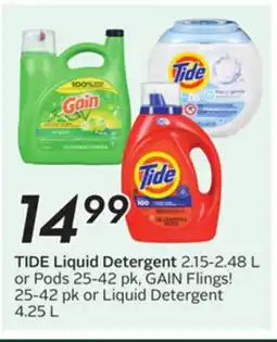 Sobeys TIDE Liquid Detergent offer