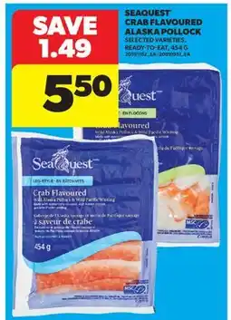 Real Canadian Superstore SEAQUEST CRAB FLAVOURED ALASKA POLLOCK offer
