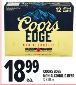 Metro COORS EDGE NON-ALCOHOLIC BEER offer