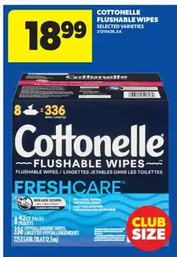 Real Canadian Superstore COTTONELLE FLUSHABLE WIPES offer