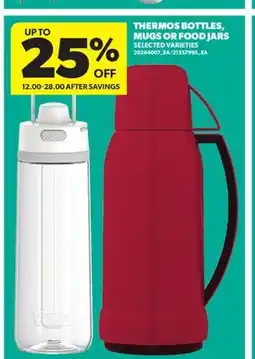 Real Canadian Superstore THERMOS BOTTLES, MUGS OR FOOD JARS offer
