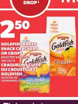Independent Grocer GOLDFISH BAKED SNACK CRACKERS OR CRISPS offer