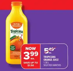 Metro TROPICANA ORANGE JUICE offer