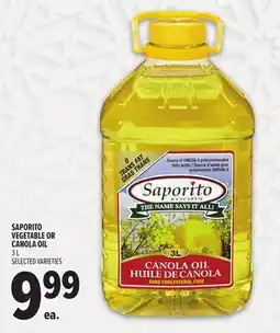 Metro SAPORITO VEGETABLE OR CANOLA OIL offer
