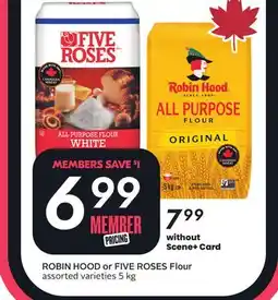 Sobeys ROBIN HOOD or FIVE ROSES Flour offer