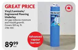 Home Hardware Vinyl/Laminate/ Engineered Flooring Underlay offer