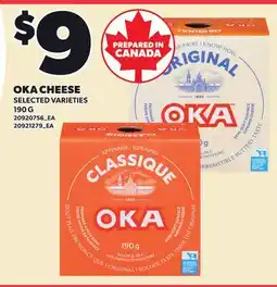 Loblaws OKA CHEESE offer