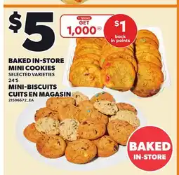 Independent Grocer BAKED IN-STORE MINI COOKIES offer
