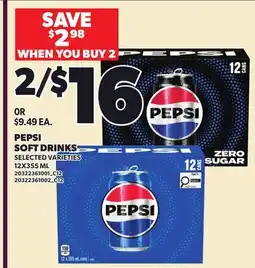 Loblaws PEPSI SOFT DRINKS offer