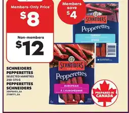 Independent Grocer SCHNEIDERS PEPPERETTES offer
