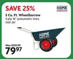 Home Hardware 5 Cu. Ft. Wheelbarrow offer