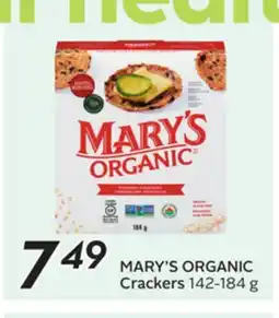 Sobeys MARY'S ORGANIC Crackers offer