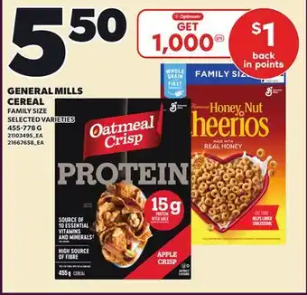 Loblaws GENERAL MILLS CEREAL offer