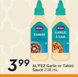 Sobeys AL' FEZ Garlic or Tahini Sauce offer