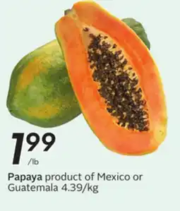 Sobeys Papaya offer