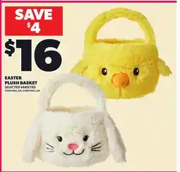 Loblaws EASTER PLUSH BASKET offer