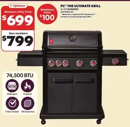 Loblaws PC THE ULTIMATE GRILL 4 +1+1 BURNERS offer
