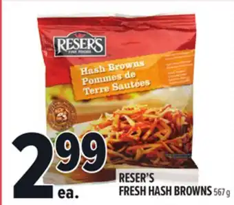 Metro RESER'S FRESH HASH BROWNS offer