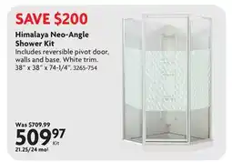 Home Hardware Himalaya Neo-Angle Shower Kit offer