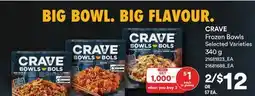 Loblaws CRAVE Frozen Bowls offer