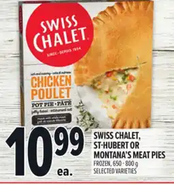 Metro SWISS CHALET, ST-HUBERT OR MONTANA'S MEAT PIES offer