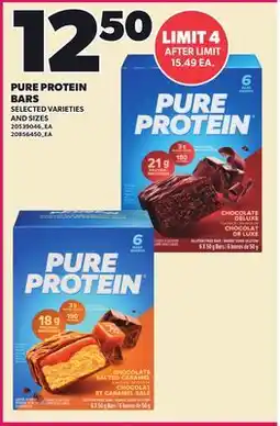 Loblaws PURE PROTEIN BARS offer