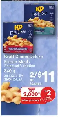 Loblaws KRAFT DINNER DELUXE FROZEN MEALS offer