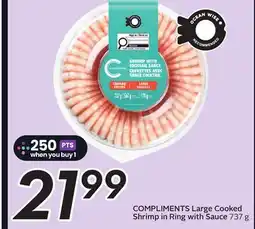 Sobeys COMPLIMENTS Large Cooked Shrimp in Ring offer