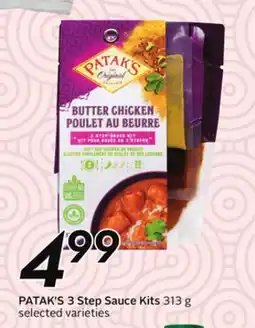 Sobeys PATAK'S 3 Step Sauce Kits offer