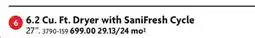 Home Hardware 6.2 Cu. Ft. Dryer with SaniFresh Cycle offer