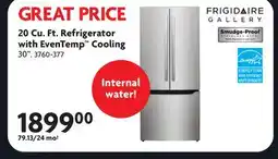 Home Hardware 30. 20 Cu. Ft. Refrigerator offer
